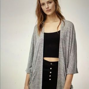 wilfred free zlata sweater in light heather gray